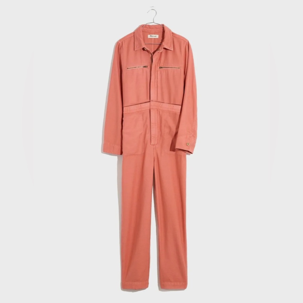 MADEWELL Long Sleeve Zip-Pocket Coverall Jumpsuit